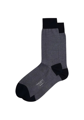 Hackett London jacquard birds-eye socks - Blue