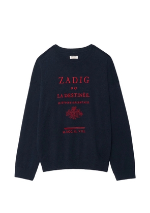 Zadig&Voltaire Marko crew neck jumper - Blue
