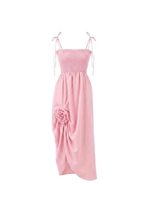 Sleeper Atlanta rose-embellished dress - Pink