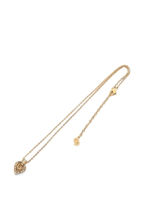 Christian Dior Pre-Owned 2010s heart logo-pendant necklace - Gold