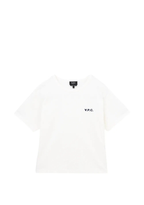 A.P.C. logo-print T-shirt - White