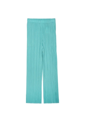 Pleats Please Issey Miyake May pleated trousers - Green