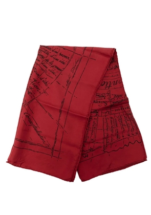 Hermès Pre-Owned 2000-2026 Naissance D Une Idee Silk Scarf 90 scarves - Red