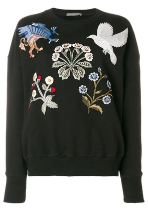 Alexander McQueen embroidered patch jumper - Black
