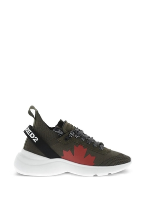 DSQUARED2 Fly maple-leaf sneakers - Green
