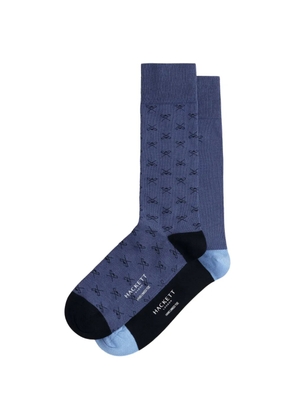 Hackett London Icon jacquard socks (set of two) - Blue