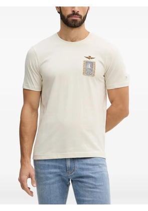 Aeronautica Militare frecce tricolori emblem crew-neck T-shirt - White