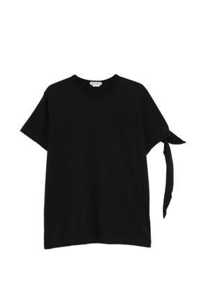 JW Anderson tie-detail T-shirt - Black