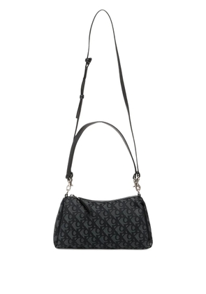 Calvin Klein monogram-pattern shoulder bag - Black