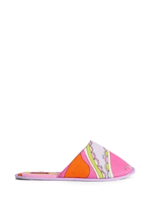 PUCCI Orchidee-print terry slippers - Pink
