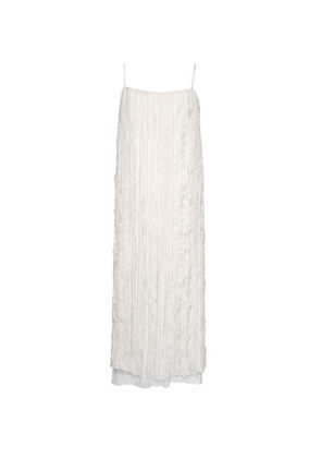 Muller Of Yoshiokubo midi Cami ruffled lace-trim dress - Neutrals
