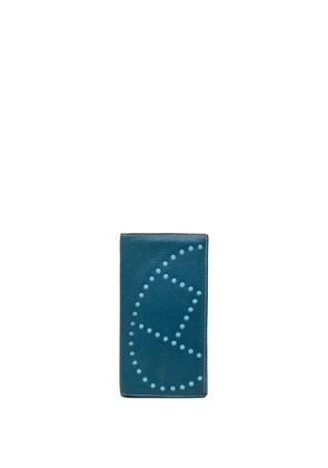 Hermès Pre-Owned 2013 Chevre Mysore Evelyne Wallet long wallets - Blue