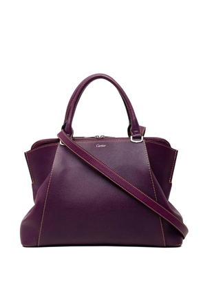Cartier 2015 Small Leather C De Cartier satchel - Purple