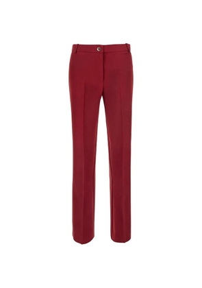 PINKO pressed-crease straight-leg trousers - Red