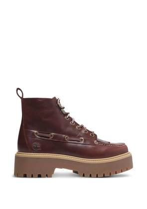 Timberland Kiltie stone street platform ankle boots - Red