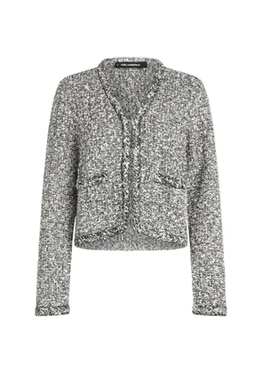 Karl Lagerfeld bouclé-knit cardigan - White