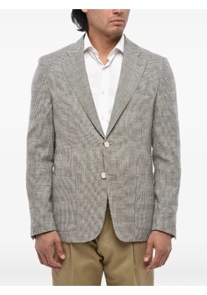 Corneliani pin-detail houndstooth blazer - Neutrals