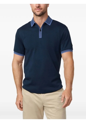 Hackett London zip-fastening polo shirt - Blue