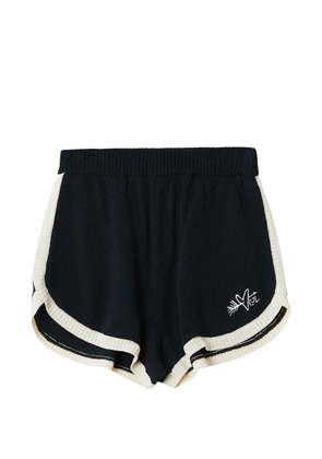 Charles Jeffrey Loverboy Sporty embroidered-logo shorts - Blue