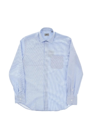 Corneliani striped chest-pocket shirt - Blue