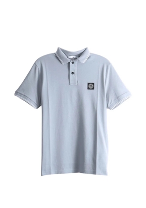 Stone Island 2200010 organic cotton piqué with stretch polo - Blue