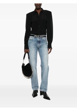 LOIS JEANS washed straight-leg denim jeans - Blue
