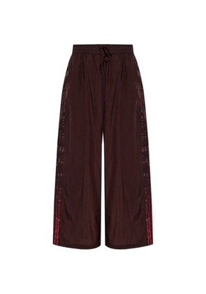 Y-3 side-stripe track pants - Brown