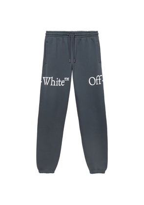 Off-White Bookish scarf cuffed sweatpants - Blue
