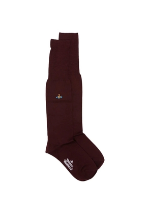 Vivienne Westwood Orb-embroidered logo-print high socks
