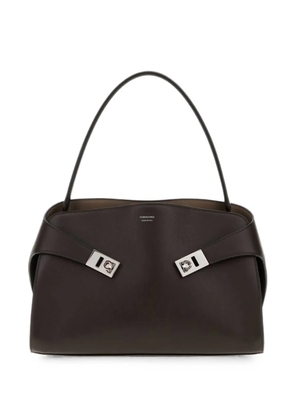 Ferragamo Hug leather shoulder bag - Brown