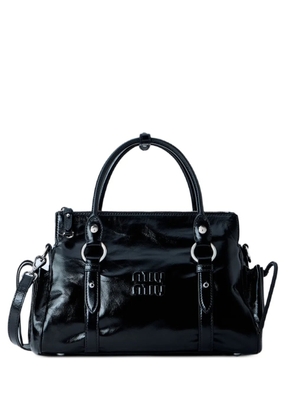 Miu Miu glossy -leather handbag - Black