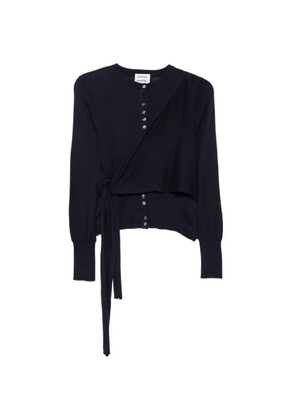 DAMSON MADDER Venna wrap cardigan - Black