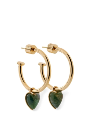 Jennifer Fisher huggie-hoop agate earrings - Gold