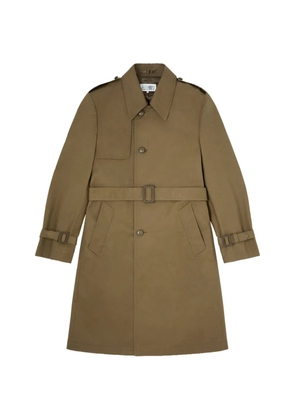 MM6 Maison Margiela coated cotton trench coat - Green