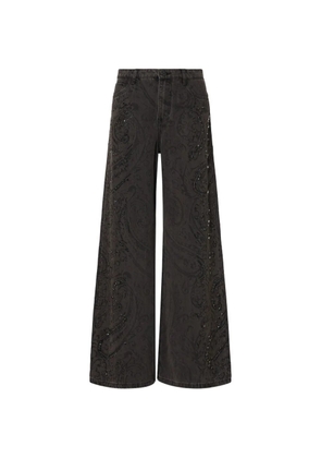 LIU JO flared jeans with gemstones - Black