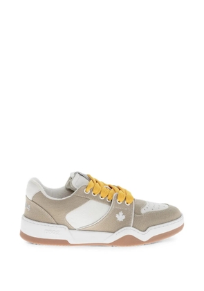 DSQUARED2 Spiker panelled leather sneakers - Neutrals