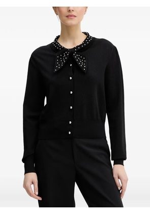 FRACOMINA bow-embellished cardigan - Black