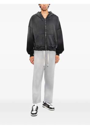 MOOJI MOOJI faded zip-up hoodie - Grey