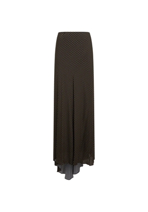 Philosophy Di Lorenzo Serafini polka-dot asymmetric long skirt - Black