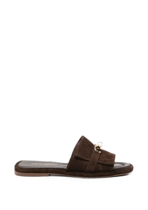 SERGIO MORETTI FIRENZE suede sandals - Brown