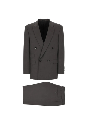 Giorgio Armani double-breasted wool suit - Grey