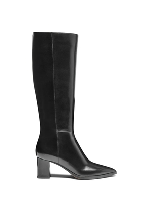 Santoni pointed-toe block-heel boots - Black