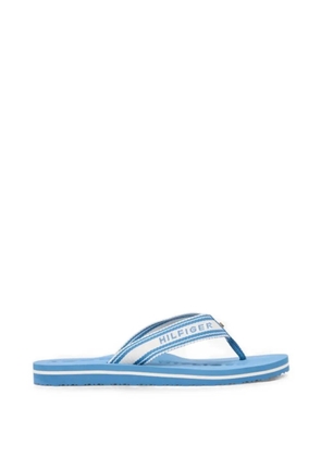Tommy Hilfiger logo-webbing flip-flops - Blue