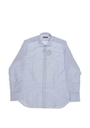 Corneliani striped long-sleeve shirt - Blue