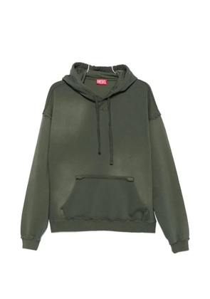 Diesel logo-embroidered hoodie - Green