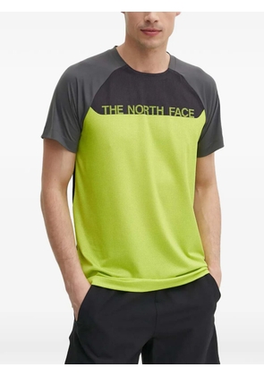 The North Face logo-print panelled T-shirt - Green