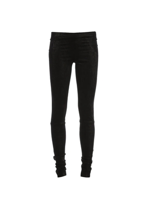 Stouls Carolyn leather slim-fit trousers - Black