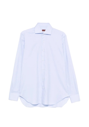Barba spread-collar long-sleeve shirt - Blue