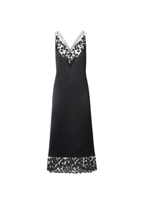 FENDI black silk and lace dress