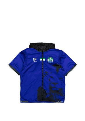 PROTOTYPES padded graphic-print gilet - Blue